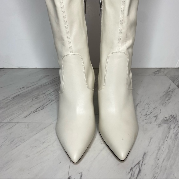 Marc Fisher Garalyn Pointy Toe White Boot 7M - Picture 12 of 16